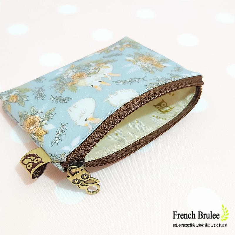 【Dolly club】輕巧 美型 水餃包 便當袋 手提包 野餐袋 防水包 扁款 拉鍊 零錢包 - 多款花色-細節圖9