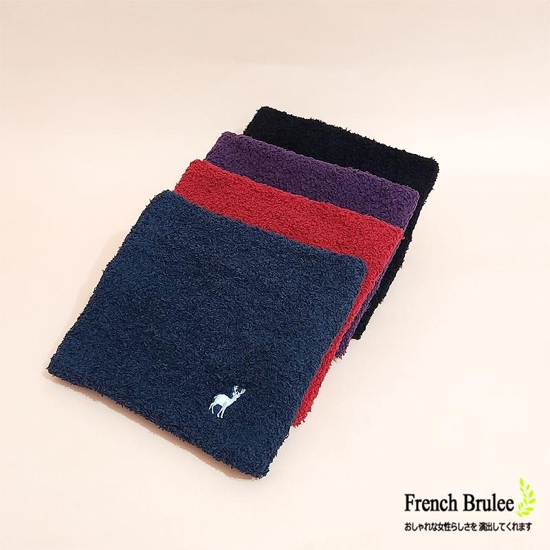 CERF BELL 男女皆適用 寒流 騎車 必備 素面 麋鹿 保暖 珊瑚絨 脖圍 - 短版、長版 多色-細節圖2