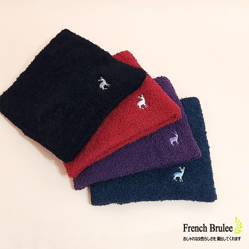 CERF BELL 男女皆適用 寒流 騎車 必備 素面 麋鹿 保暖 珊瑚絨 脖圍 - 短版、長版 多色-細節圖3