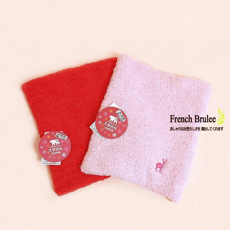 CERF BELL 男女皆適用 寒流 騎車 必備 素面 麋鹿 保暖 珊瑚絨 脖圍 - 短版、長版 多色-細節圖6