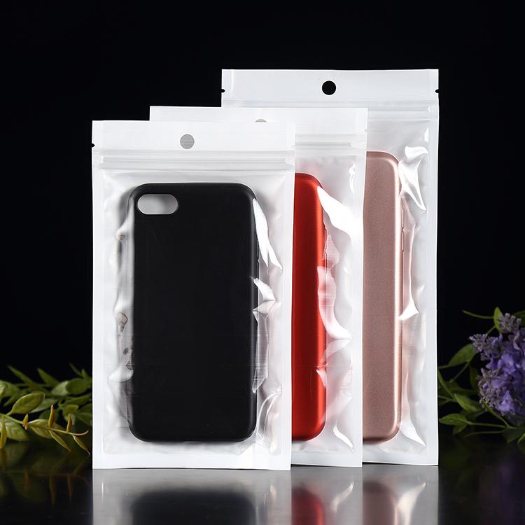 白色 珠光袋 夾鏈袋 手機殼 拉鍊袋 禮品袋 自封袋 耳環 飾品袋 珠光膜 包裝袋 - 100個/包 12絲-細節圖3