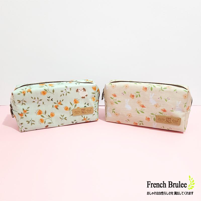 【Dolly club】方型 立體 防水 存摺 收納包 出國 旅行 化妝包 / 扁款 零錢包 - 多款花色-細節圖2