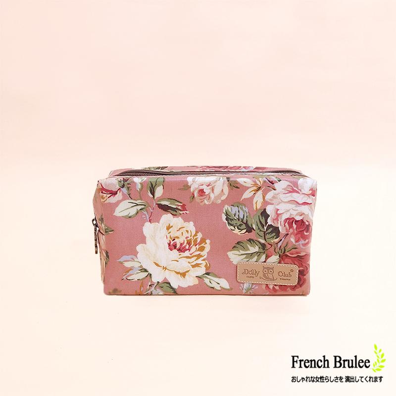 【Dolly club】方型 立體 防水 存摺 收納包 出國 旅行 化妝包 / 扁款 零錢包 - 多款花色-細節圖8