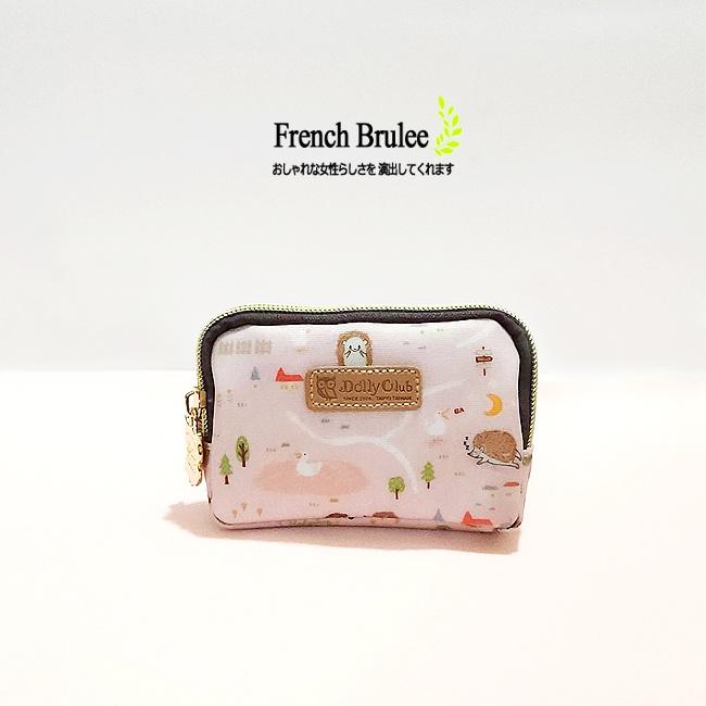 【Dolly club】小刺猬 公園趣 防水 收納 拉鍊 零錢包 / 鑰匙包 - 深藍色、淺粉色 ＂快速出貨＂-細節圖3