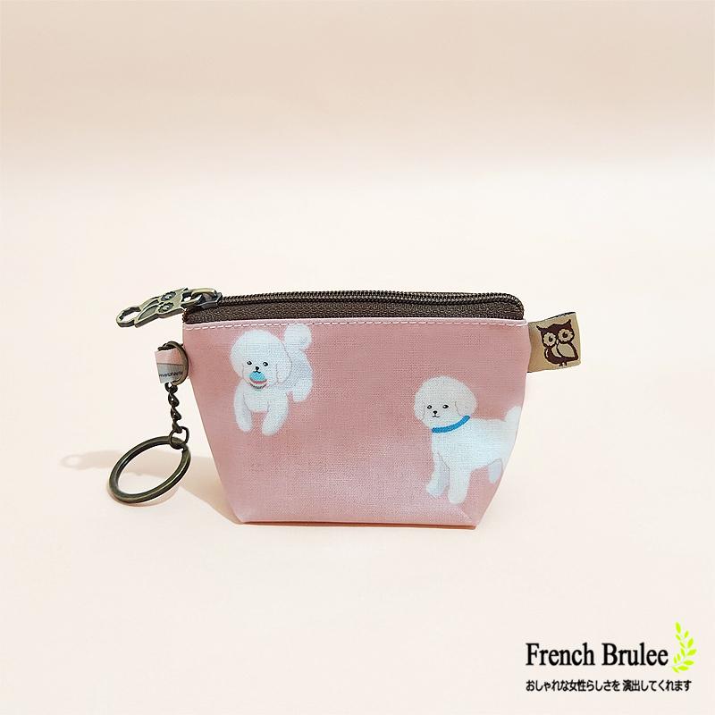 【Dolly Club】韓國布料 輕巧 大容量 立體 零錢包 附鑰匙圈 / 水餃包/ 銅板包 - 多款花色-細節圖3