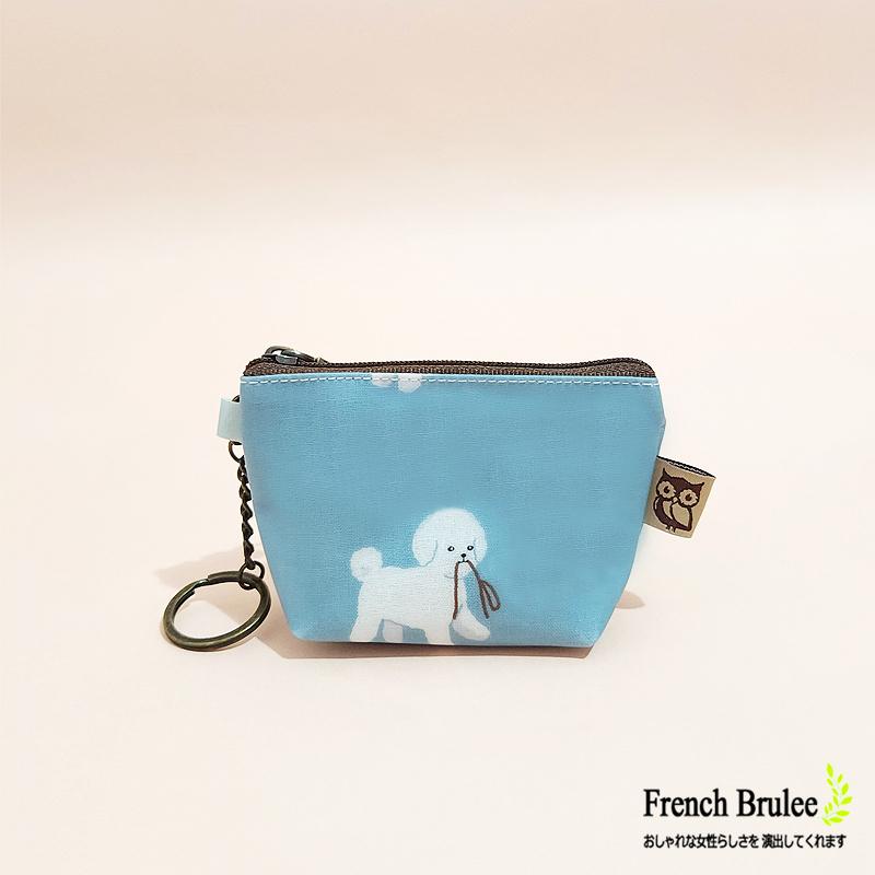 【Dolly Club】韓國布料 輕巧 大容量 立體 零錢包 附鑰匙圈 / 水餃包/ 銅板包 - 多款花色-細節圖4