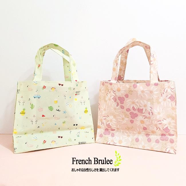 夏日海灘 & 小雛菊 無內裏 磁釦 手提 防水 方包 / 手提袋 (中) - Dolly club-細節圖3