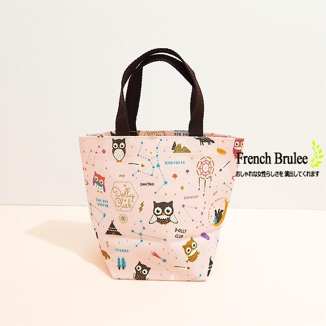 貓頭鷹 休閒 輕巧 無內裏 無拉鍊 防水 手提袋 / 外出袋 - 粉色 Dolly club-細節圖3