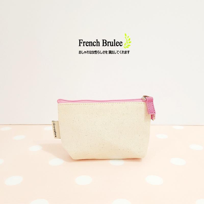 韓 ins 可愛 粉色 小 草莓 配色 文青風 帆布 輕巧 拉鍊 零錢包 -  ＂快速出貨＂-細節圖3