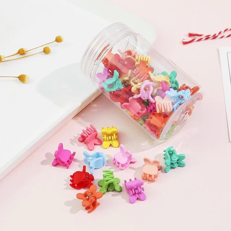 韓國 ins 爆款 超Q 短兔耳 磨砂 瀏海 兒童 迷你 髮夾 / 邊夾 - 不挑色 ‘’快速出貨‘’-細節圖2