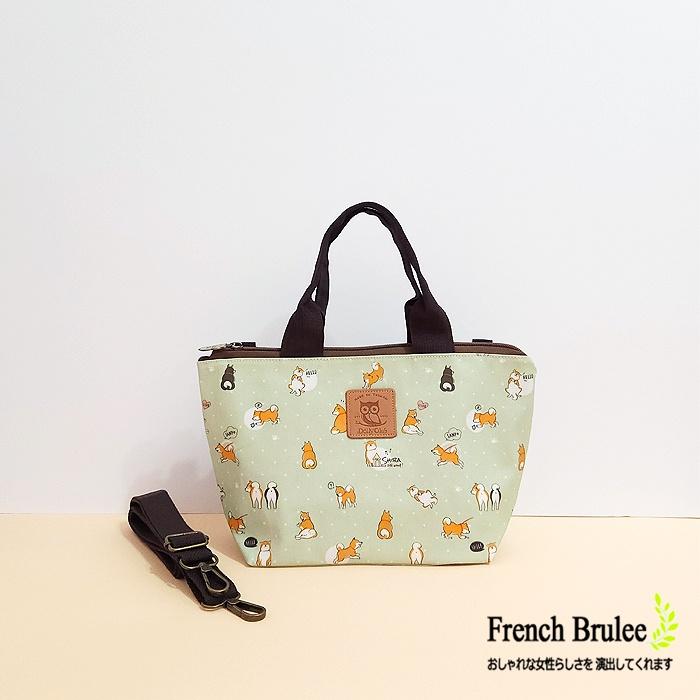 【Dolly Club】 柴犬 & 音符貓頭鷹 防水 收納 水餃包 / 手提 斜背 兩用包 - 附斜背帶-細節圖2