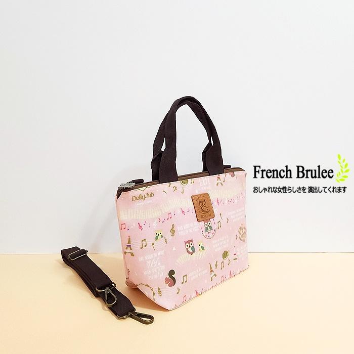 【Dolly Club】 柴犬 & 音符貓頭鷹 防水 收納 水餃包 / 手提 斜背 兩用包 - 附斜背帶-細節圖3