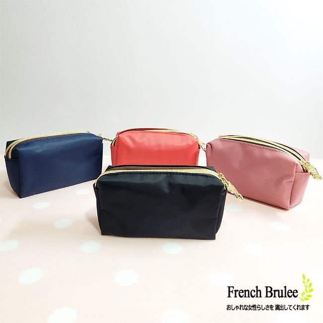 【Dolly club】素面 尼龍 雙拉鍊 立體 零錢包 有內裏 防潑水 - 共八色-細節圖6