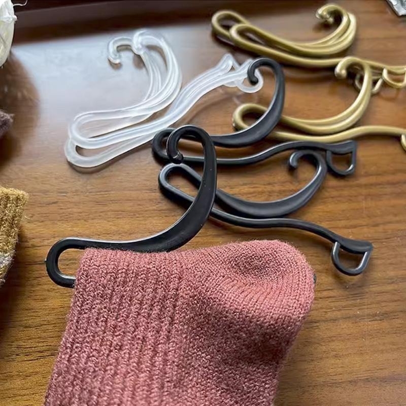 之字 襪子 展示架 襪架 絲襪架 襪鉤 襪鈎 掛勾 掛鉤 襪夾 包材 - 霧面黑、金色-細節圖2