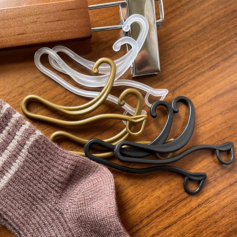 之字 襪子 展示架 襪架 絲襪架 襪鉤 襪鈎 掛勾 掛鉤 襪夾 包材 - 霧面黑、金色-細節圖4