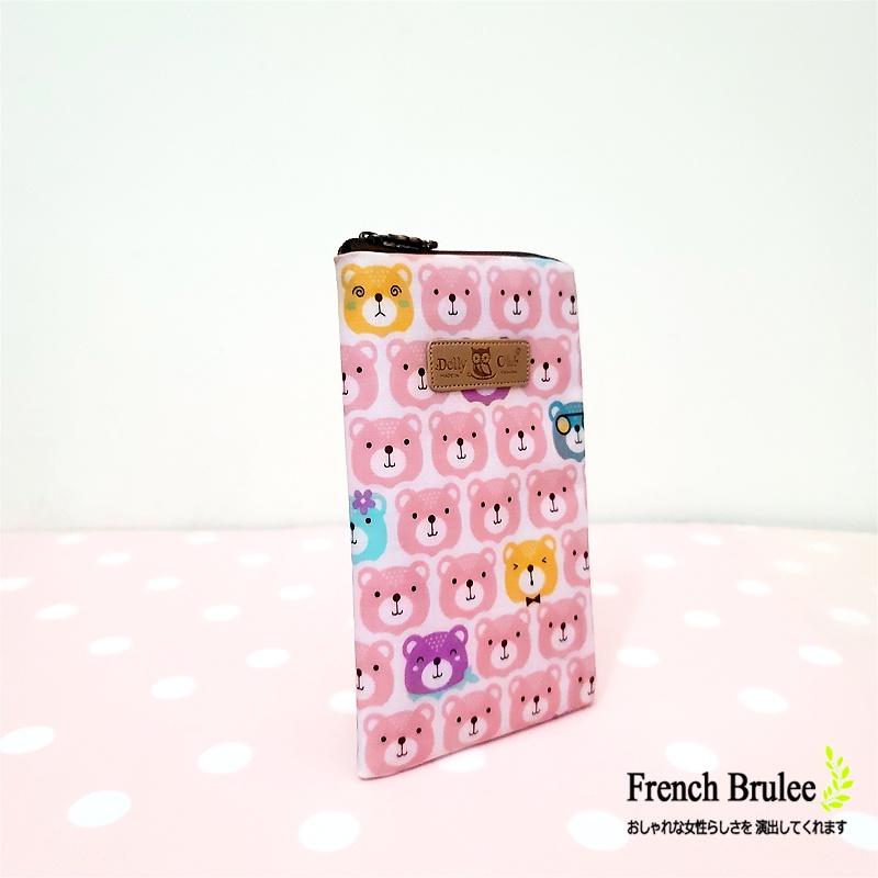 Dolly Club 防水包 粉色 小熊 手機包  兩用 零錢包 - 現貨-細節圖2