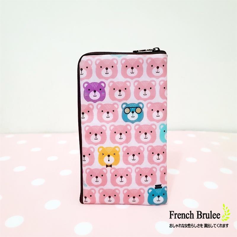 Dolly Club 防水包 粉色 小熊 手機包  兩用 零錢包 - 現貨-細節圖3