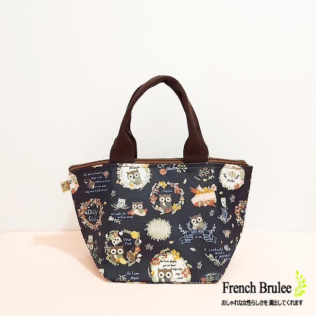 小黑貓 & 貓頭鷹 拉鍊 野餐袋 無內裏 手提包 / 水餃包 / 防水包 - Dolly club-細節圖2