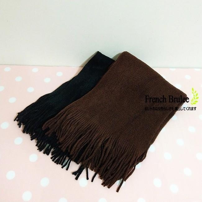 ❤  保暖 親膚 素面 超實搭 流蘇 圍巾 黑色、咖啡色、灰色 - 現貨 / 快速出貨-細節圖4