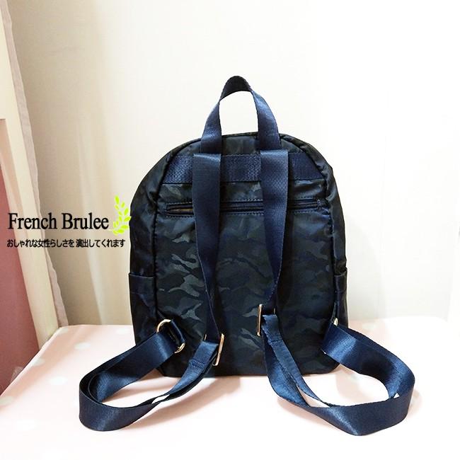 ❤ FORTUNE 迷彩 中性風格 尼龍 輕巧 後背包 (小) 深藍色 - 現貨-細節圖3