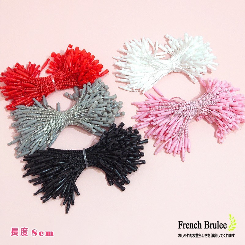 彩色 子彈頭 吊牌繩 & 方扣 子母線扣 吊繩 服飾 飾品 吊卡 吊牌線 -方型通用款、8cm、15cm、20cm-細節圖4