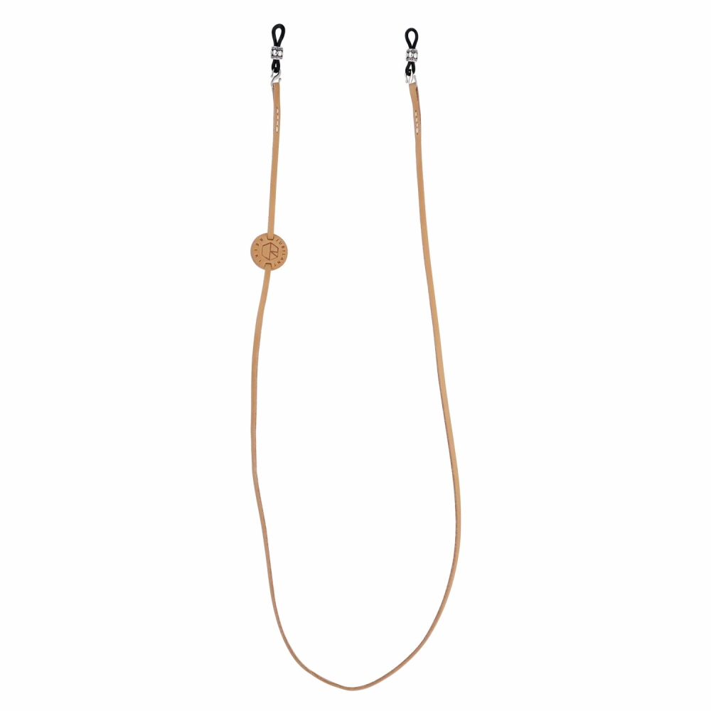 JUBILANT REIKI_The Tag 眼鏡鏈/皮革 小麥色/黑色-細節圖2