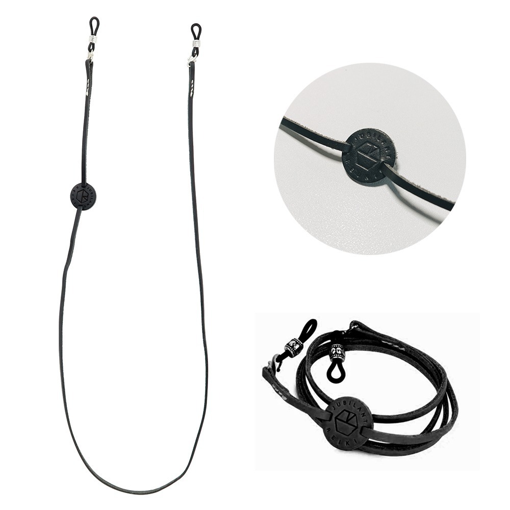 JUBILANT REIKI_The Tag 眼鏡鏈/皮革 小麥色/黑色-規格圖5