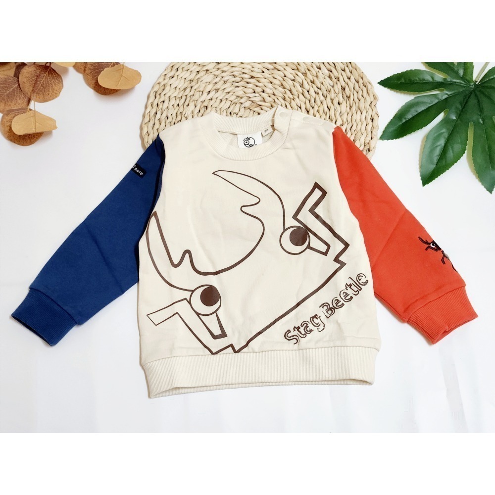 童裝Rakkimore 鍬形蟲毛圈上衣 秋冬甲蟲上衣 尺寸90~130-細節圖2