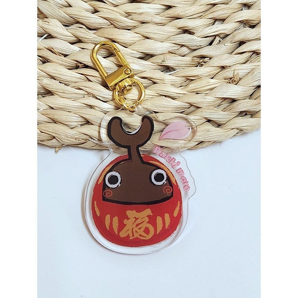 Rakkimore 達摩鑰匙圈 幸運小物 療育小物 甲蟲達摩吊飾-規格圖6