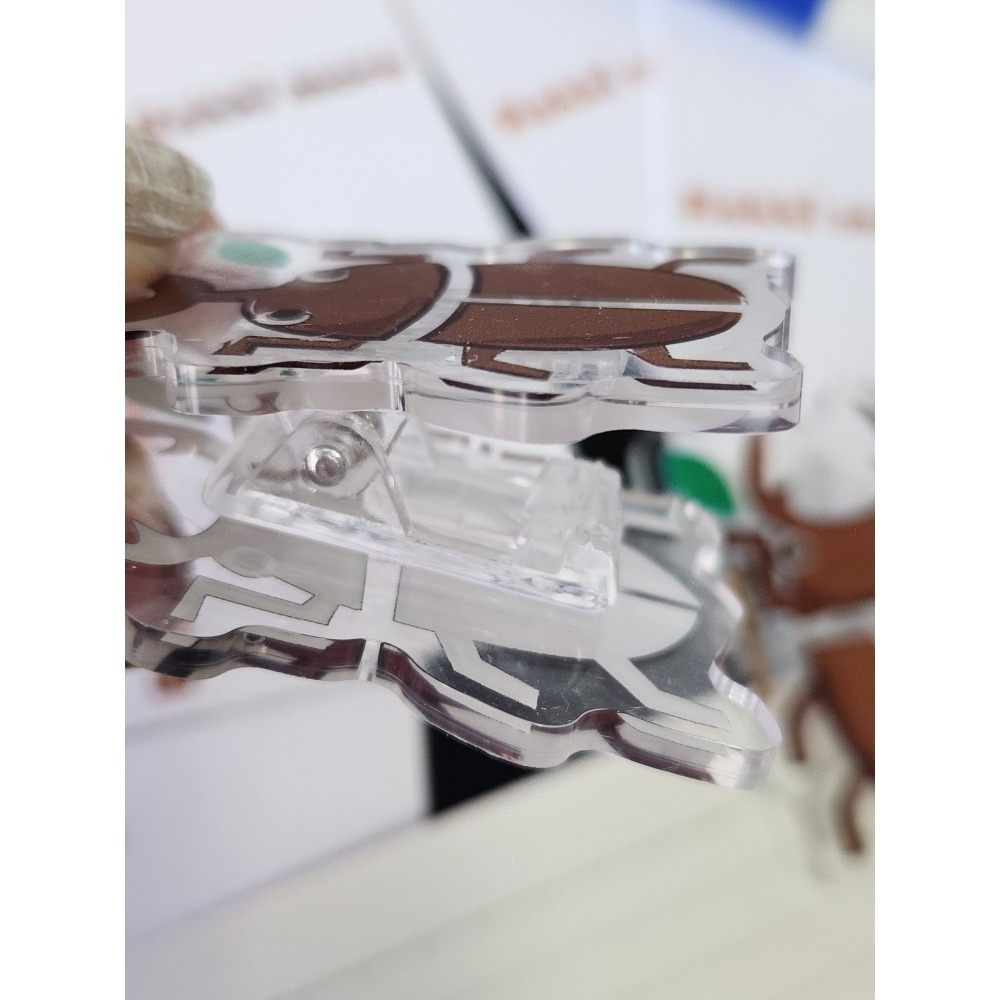 臺灣原創品牌Rakki more 獨角仙 鍬形蟲 壓克力夾-細節圖3