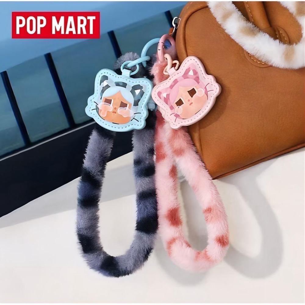 《現貨》 popmart 泡泡瑪特 CRYBABY 豹豹貓貓系列 - 手機掛繩盲盒 確認款 隱藏款-細節圖5