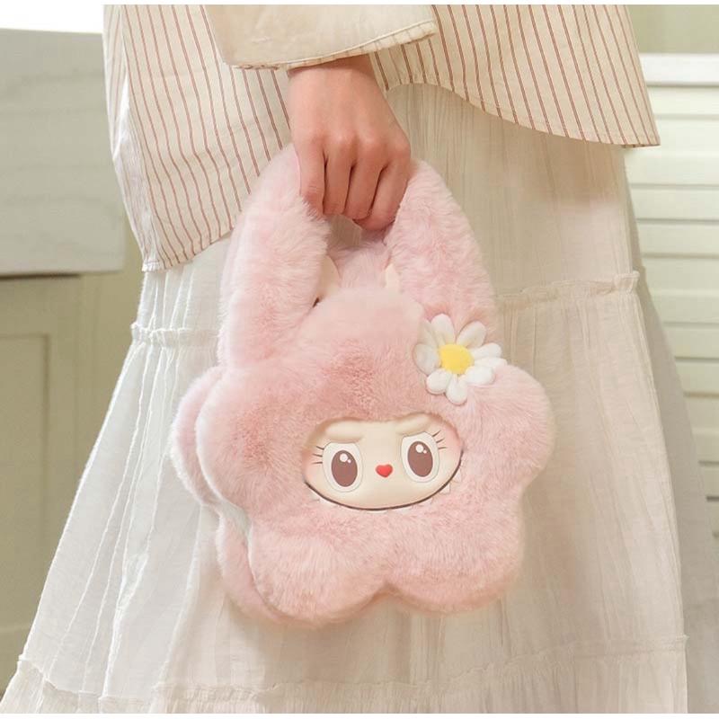 《現貨》popmart 泡泡瑪特 Labubu經典系列 mokoko甜心系列  毛絨香香花朵包 毛絨花朵包-細節圖4