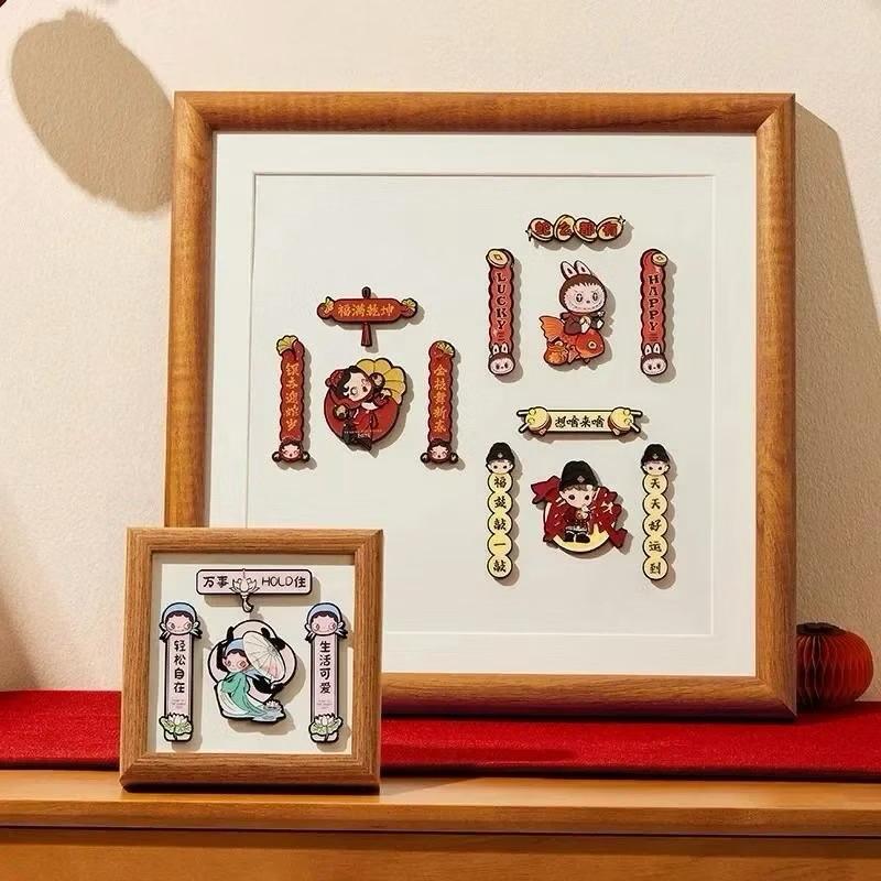 《現貨》popmart 泡泡瑪特 金蛇賀歲 春聯冰箱貼 LABUBU 確認款-細節圖3