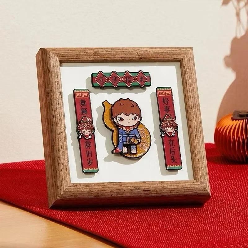 《現貨》popmart 泡泡瑪特 金蛇賀歲 春聯冰箱貼 LABUBU 確認款-細節圖4