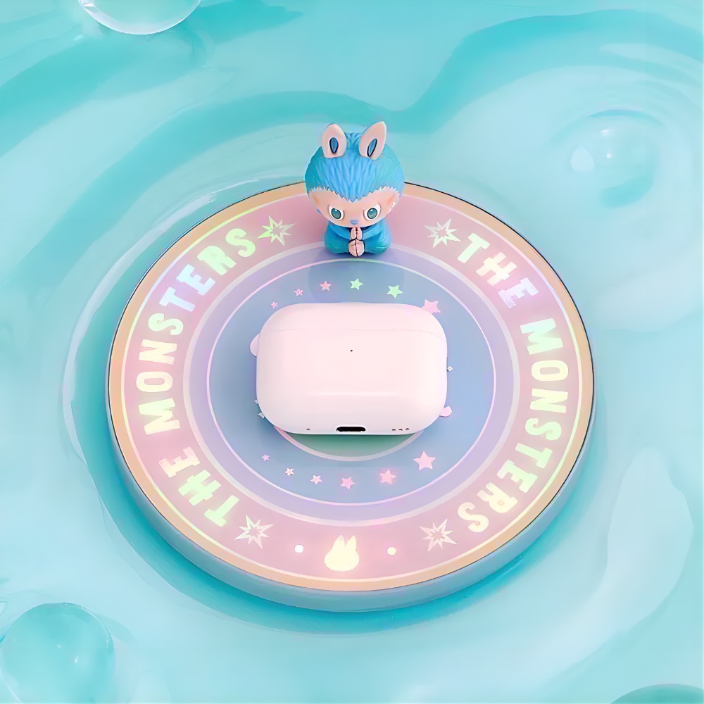 《現貨》POPMART 泡泡瑪特 前方高能系列  Labubu 無線充電盤-細節圖2
