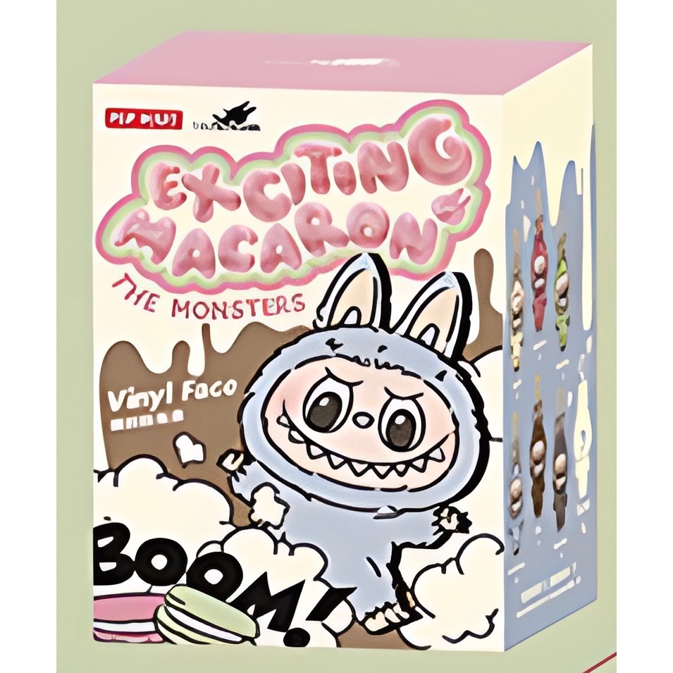 《現貨》POP MART 泡泡瑪特 THE MONSTERS - 心動馬卡龍搪膠臉盲盒 確認款 隱藏款-規格圖4