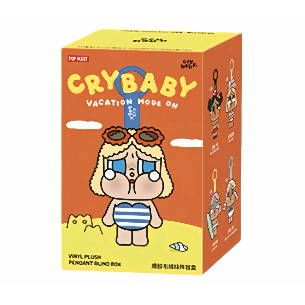 《現貨》POPMART泡泡瑪特CRYBABY Vacation Mode On系列搪膠毛絨掛件盲盒 哭娃 確認款 隱藏款-規格圖7