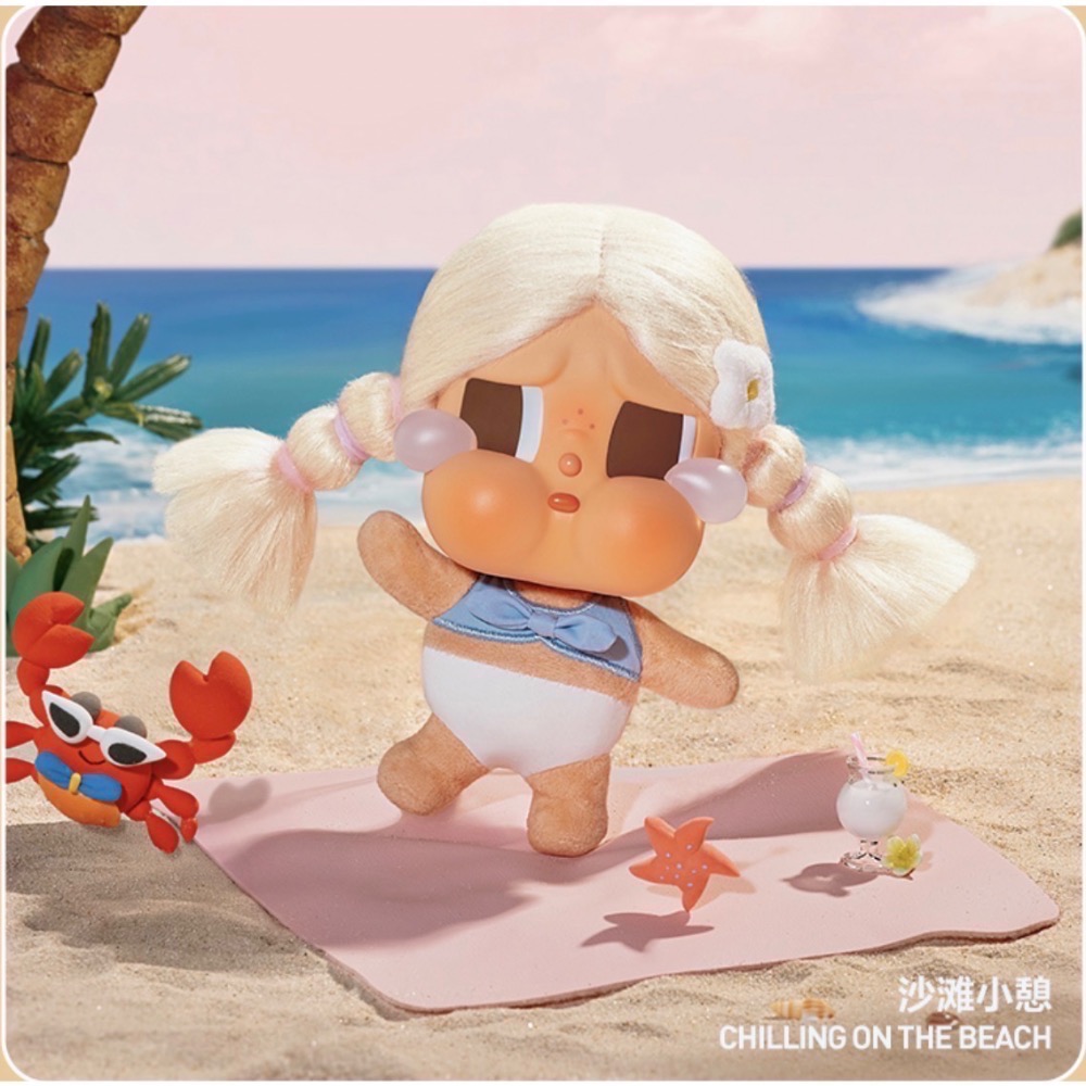 《現貨》POPMART泡泡瑪特CRYBABY Vacation Mode On系列搪膠毛絨掛件盲盒 哭娃 確認款 隱藏款-規格圖7