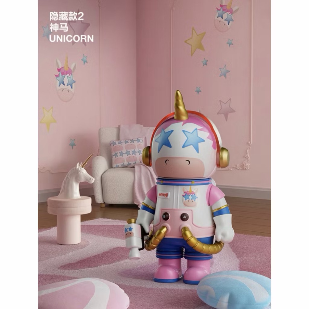 《現貨》POPMART 泡泡瑪特 MEGA SPACE MOLLY 100% x emoji™系列 確認款 隱藏款 神馬-規格圖1