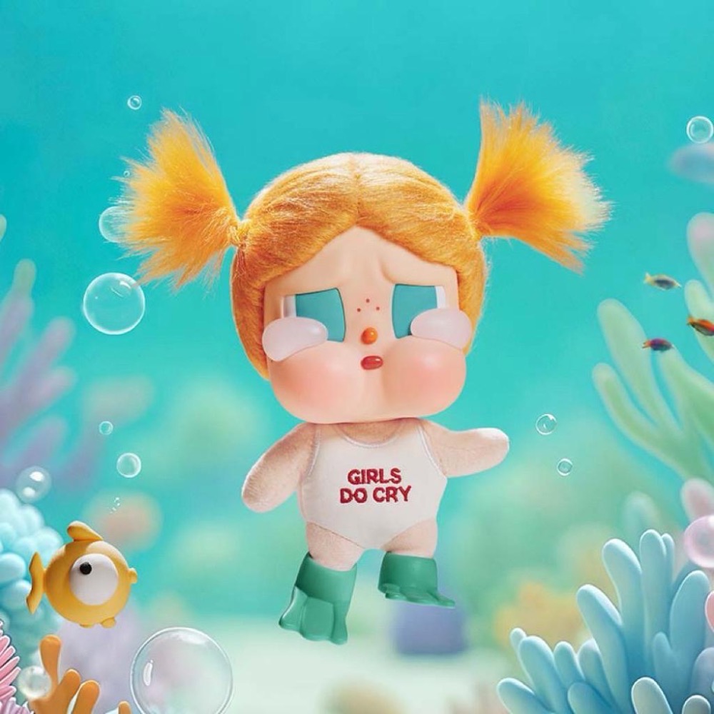 《現貨》POPMART泡泡瑪特CRYBABY Vacation Mode On系列搪膠毛絨掛件盲盒 哭娃 確認款 隱藏款-細節圖4