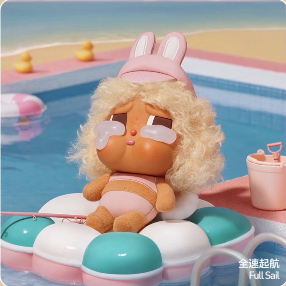 《現貨》POPMART泡泡瑪特CRYBABY Vacation Mode On系列搪膠毛絨掛件盲盒 哭娃 確認款 隱藏款-規格圖8