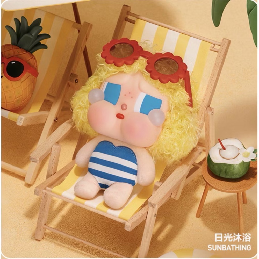 《現貨》POPMART泡泡瑪特CRYBABY Vacation Mode On系列搪膠毛絨掛件盲盒 哭娃 確認款 隱藏款-規格圖8