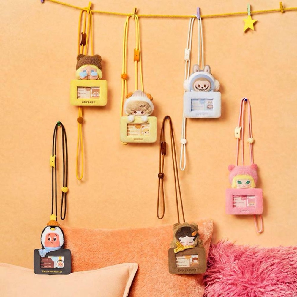 《現貨》POPMART 泡泡瑪特 泡泡萌粒 毛絨絨暖呼呼 毛絨公仔 毛絨卡套 LABUBU 星星人 確認款 隱藏款-細節圖2