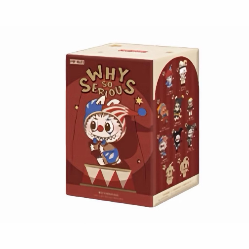 《現貨》POPMART 泡泡瑪特WHY SO SERIOUS系列 Labubu 萬聖節 小丑 搪膠毛絨掛件 確認款-規格圖1