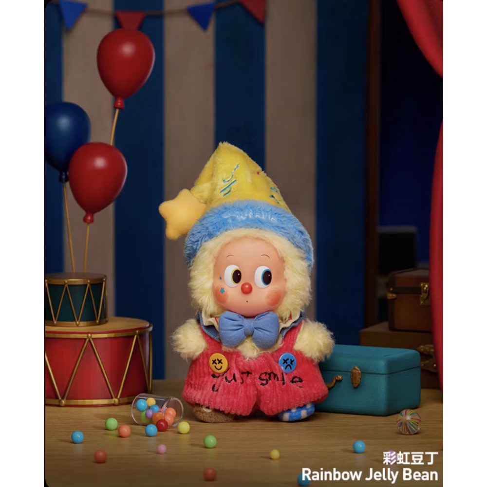 《現貨》POPMART 泡泡瑪特WHY SO SERIOUS系列 Labubu 萬聖節 小丑 搪膠毛絨掛件 確認款-規格圖1