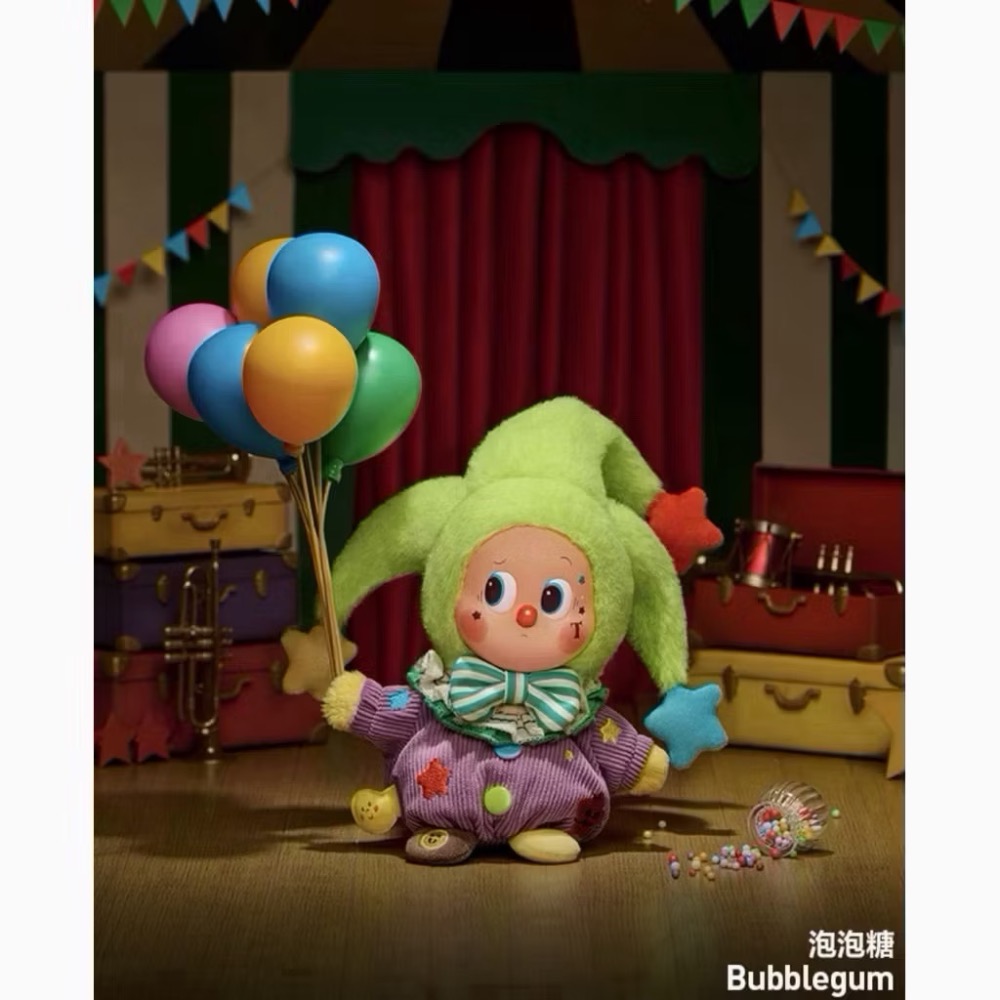 《現貨》POPMART 泡泡瑪特WHY SO SERIOUS系列 Labubu 萬聖節 小丑 搪膠毛絨掛件 確認款-規格圖1
