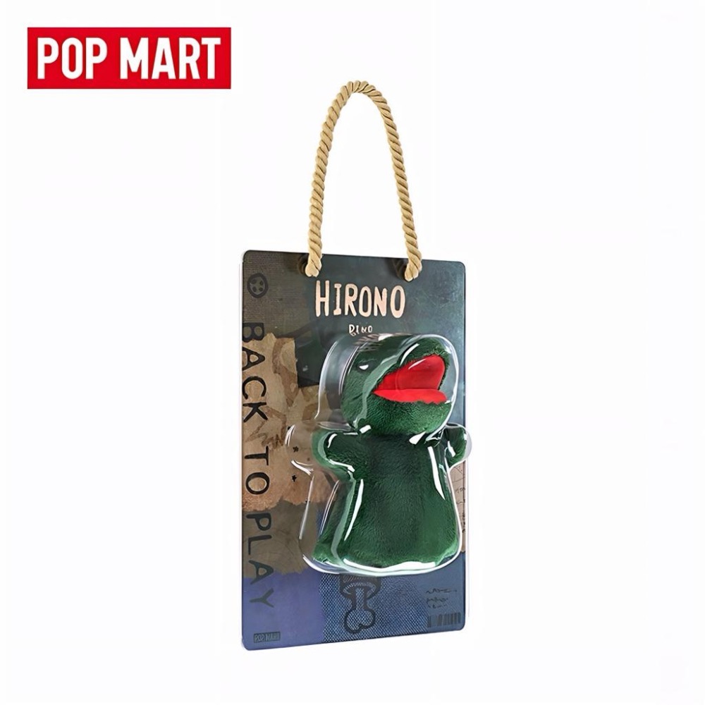 《現貨》POP MART 泡泡瑪特 Hirono 小恐龍 小野 熊 毛絨 手偶-細節圖4