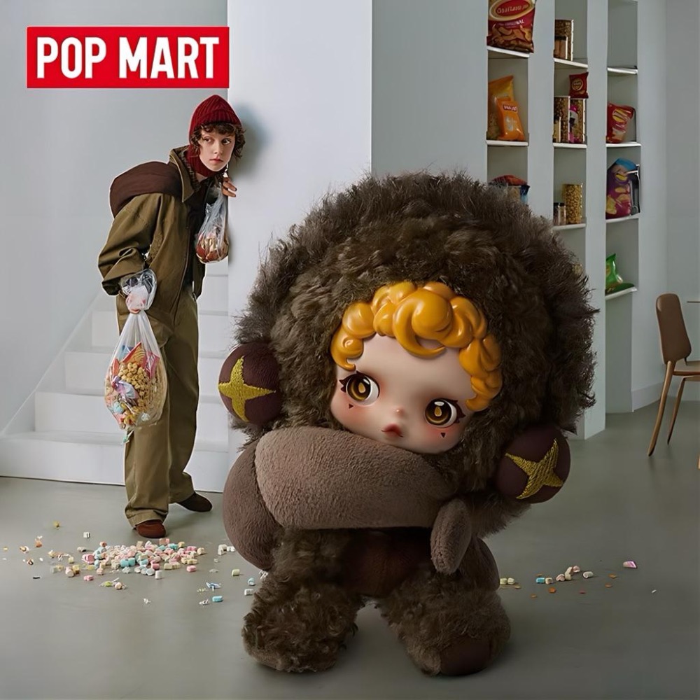 《現貨》POPMART 泡泡瑪特SKULLPANDA 不眠 劇場系列You Found Me毛絨公仔掛件盲盒 可別掛包包-細節圖6