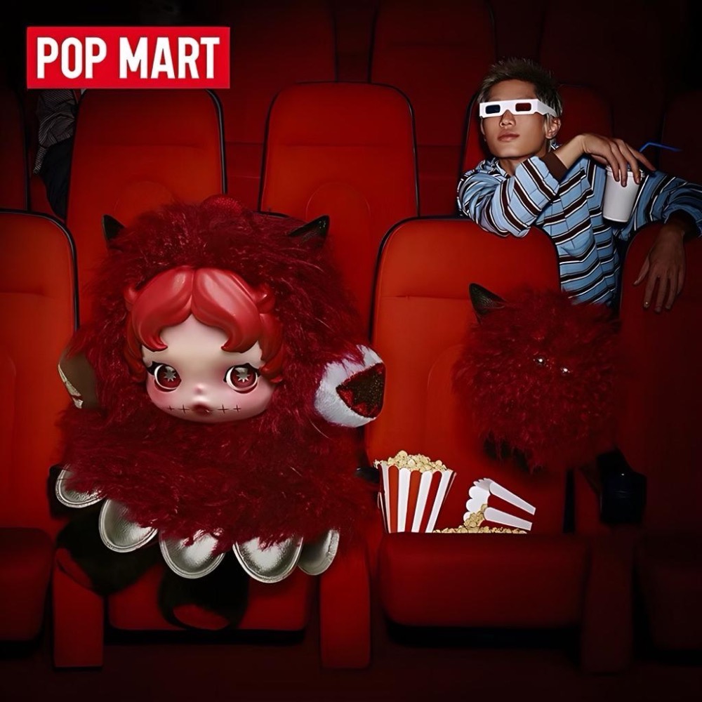 《現貨》POPMART 泡泡瑪特SKULLPANDA 不眠 劇場系列You Found Me毛絨公仔掛件盲盒 可別掛包包-細節圖9