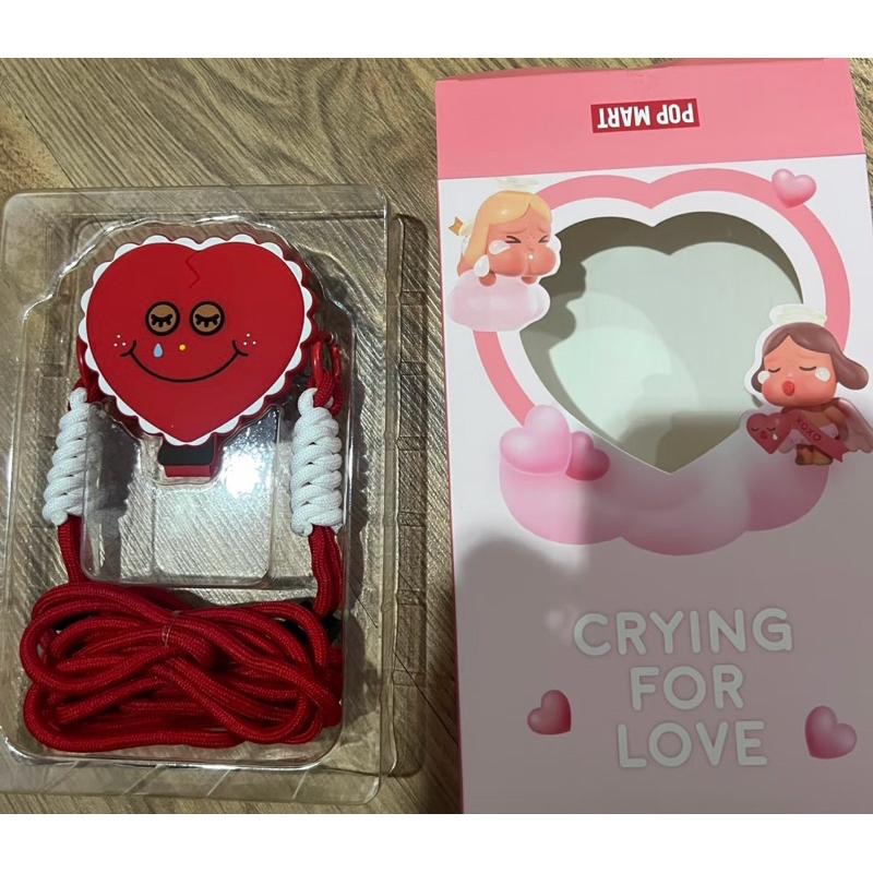 《現貨》popmart 泡泡瑪特 哭娃Crybaby 愛神眼淚-情人節限定💌手機背夾💘徽章 毛絨鏡 天使徽章-細節圖5